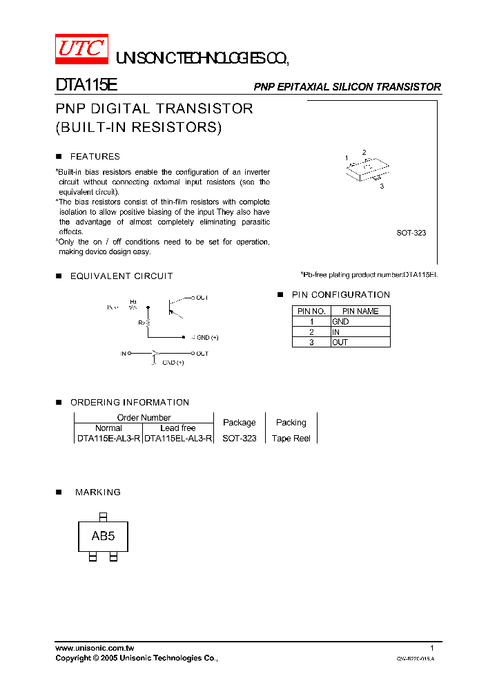 DTA115EL-AL3-R_1085952.PDF Datasheet