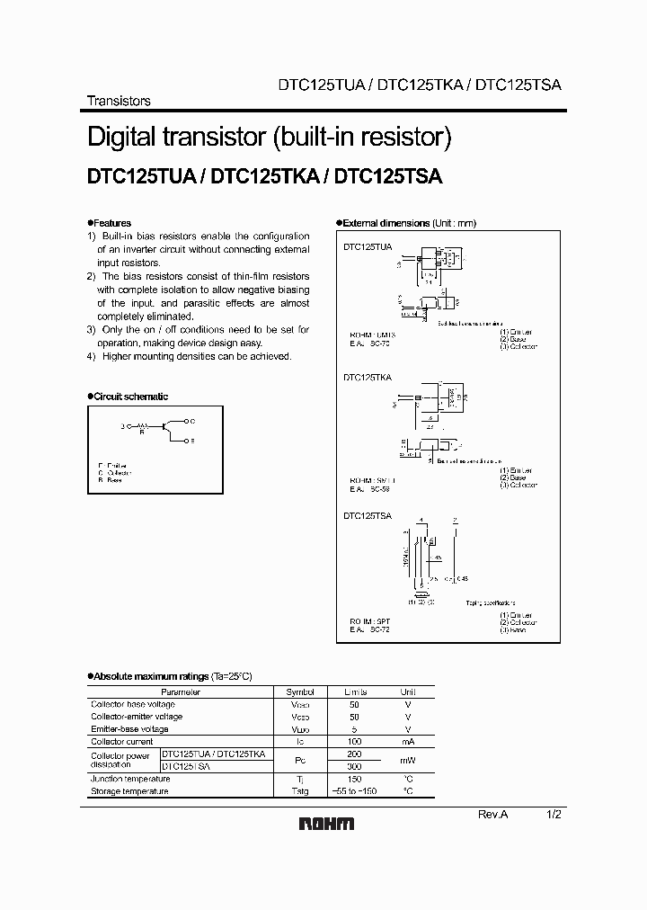 DTC125TUA_1047845.PDF Datasheet