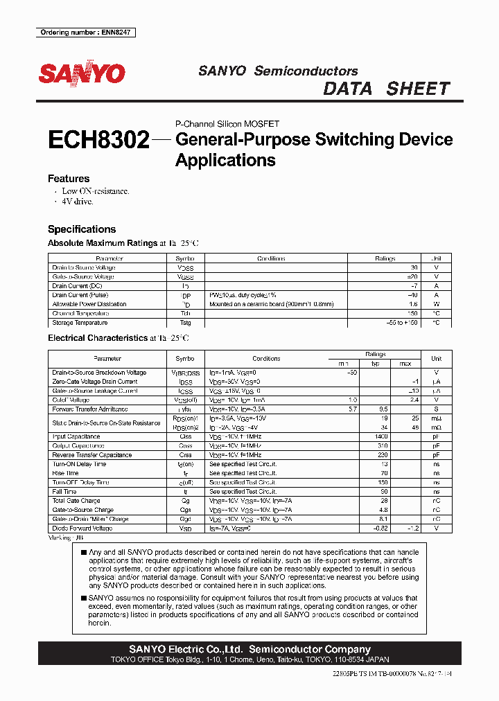 ECH8302_1095964.PDF Datasheet
