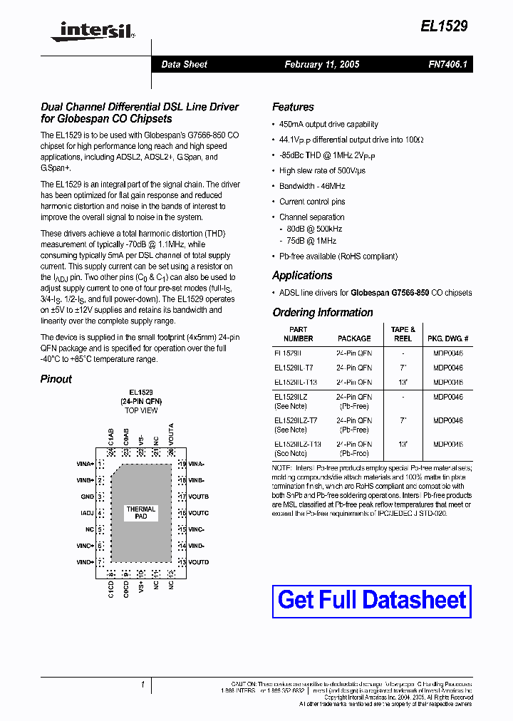 EL1529ILZ_1029835.PDF Datasheet