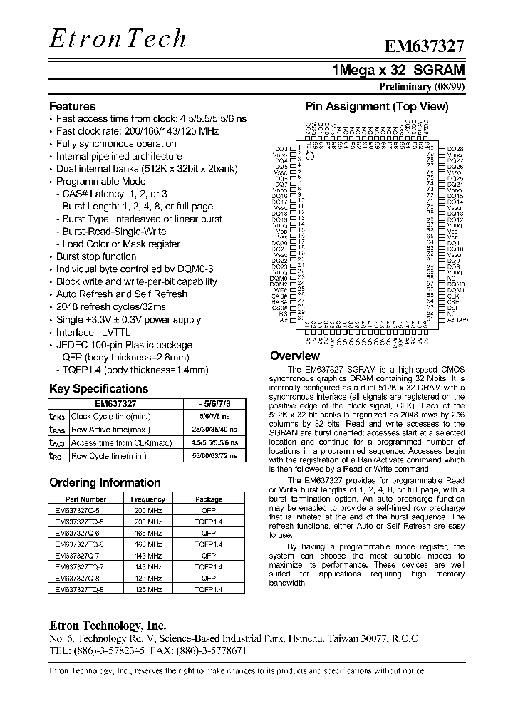 EM637327TQ-8_1236998.PDF Datasheet