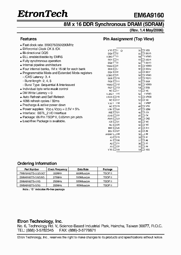 EM6A9160TS-33_1117691.PDF Datasheet