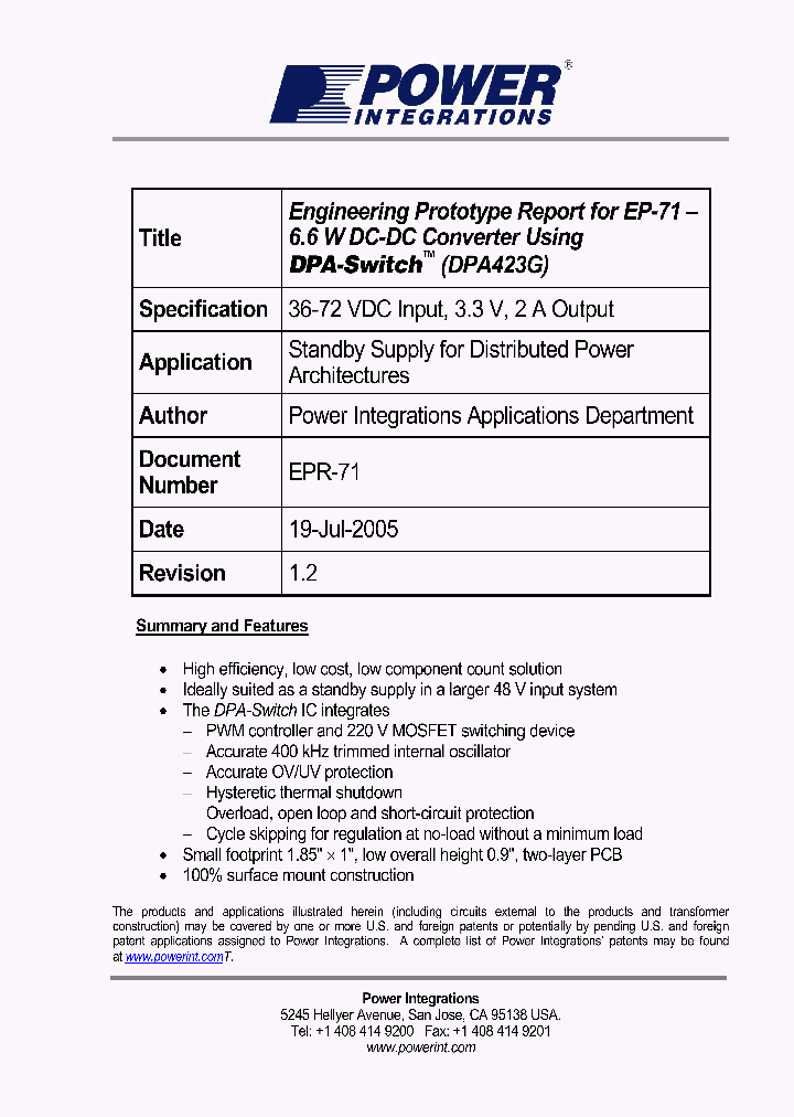 EPR-71_1237484.PDF Datasheet