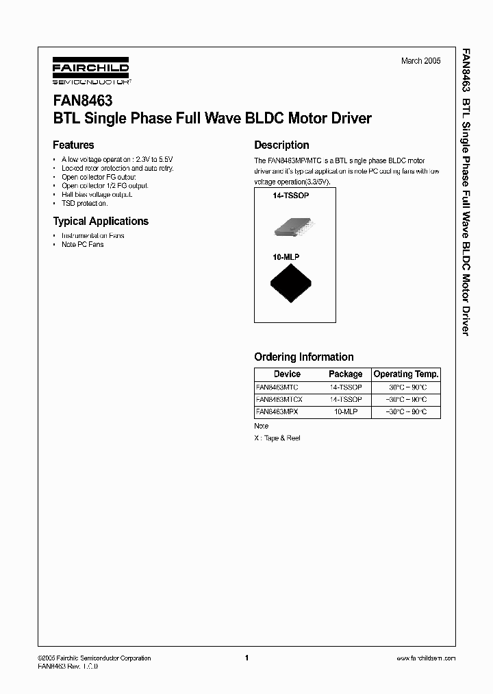 FAN8463MTCX_1238842.PDF Datasheet