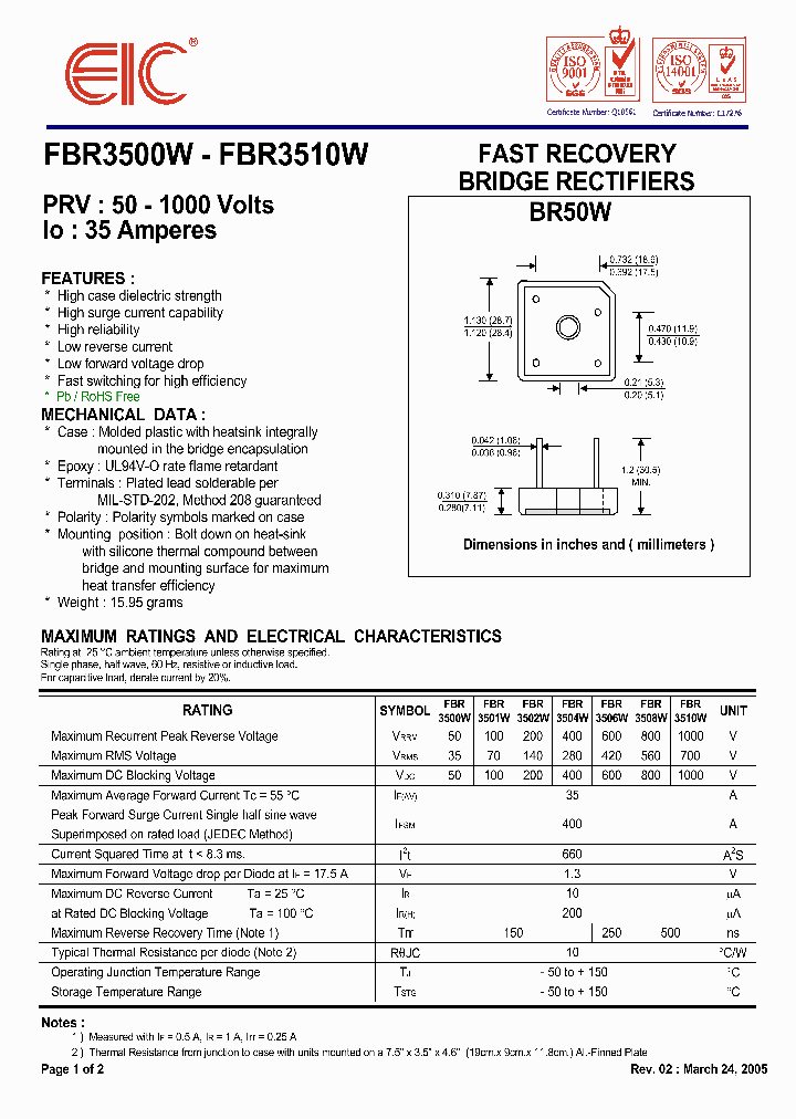 FBR3510W_1238957.PDF Datasheet