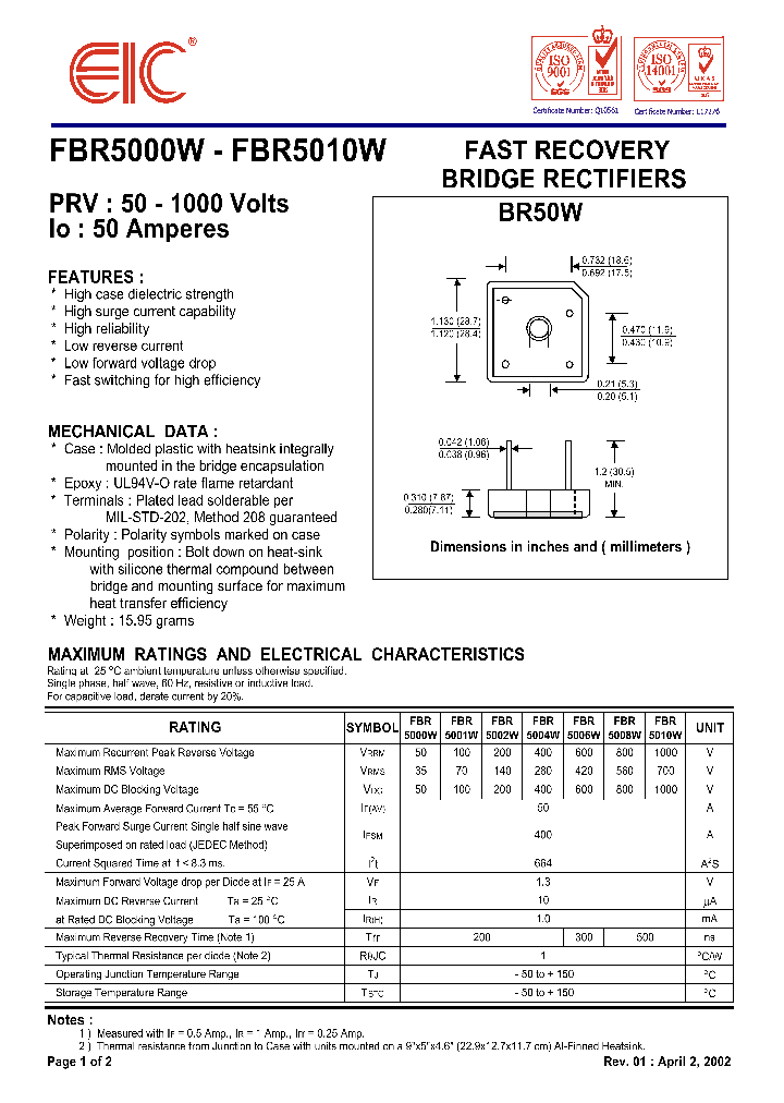 FBR5010W_1238961.PDF Datasheet