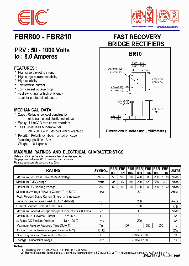 FBR810_1238971.PDF Datasheet