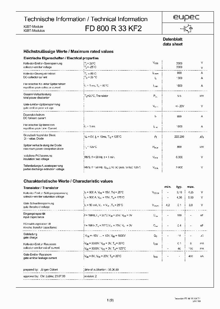 FD800R33KF2_1239182.PDF Datasheet