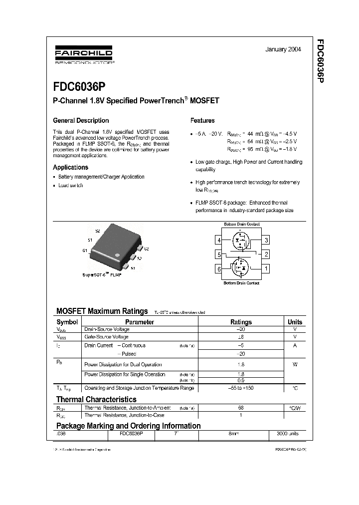 FDC6036P_1239266.PDF Datasheet