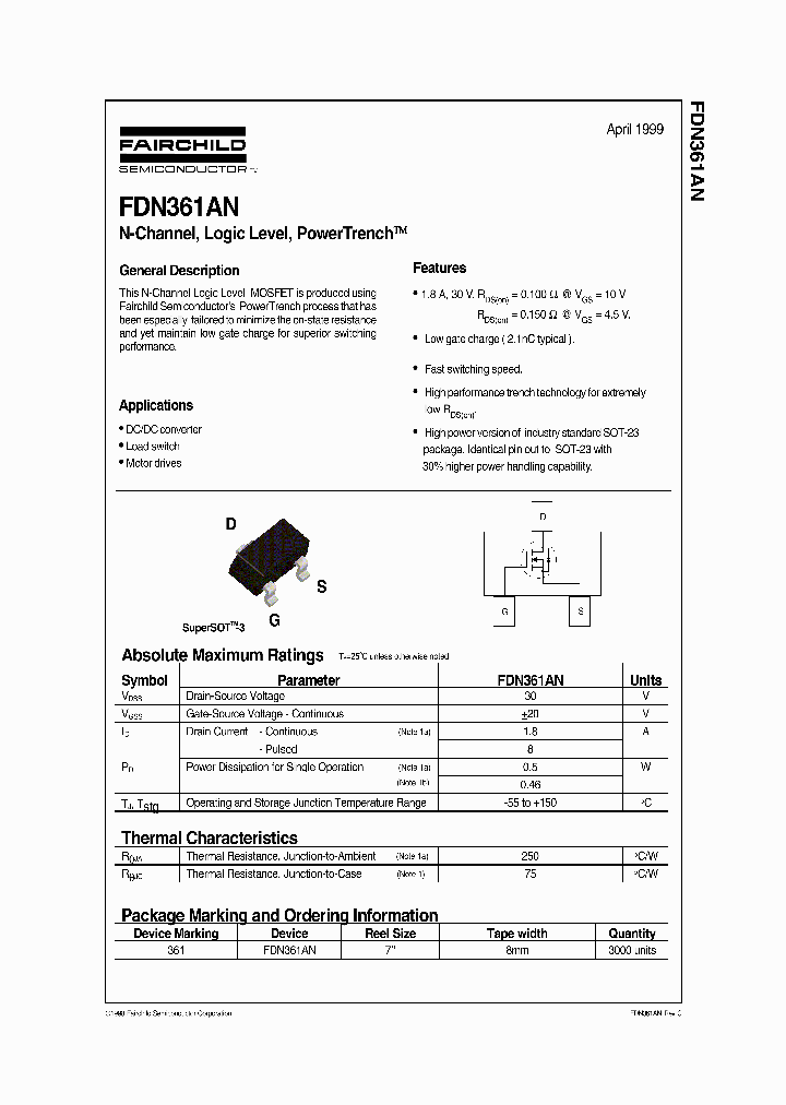 FDN361AN_1239528.PDF Datasheet