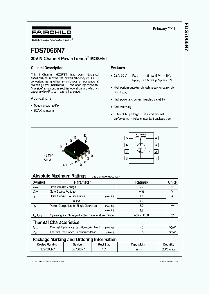 FDS7066N704_1023738.PDF Datasheet