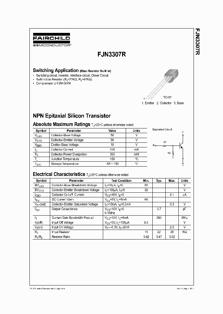 FJN3307R_1240301.PDF Datasheet