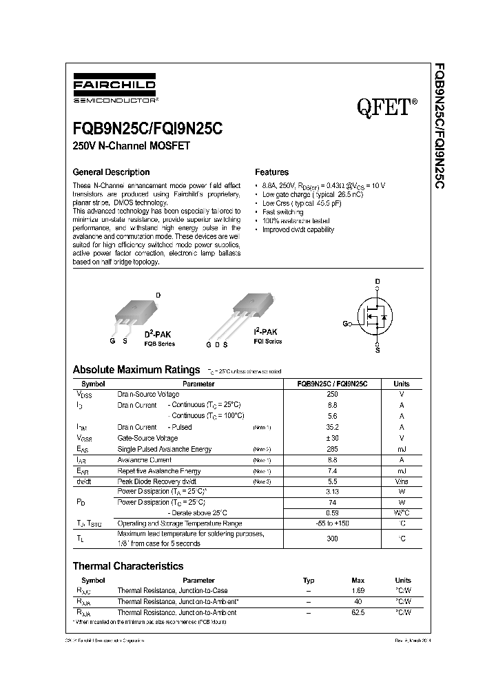 FQI9N25C_1241680.PDF Datasheet