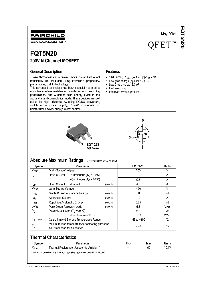 FQT5N20_1241938.PDF Datasheet