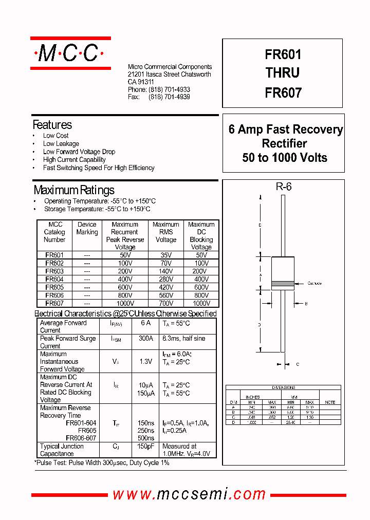 FR607_1242199.PDF Datasheet