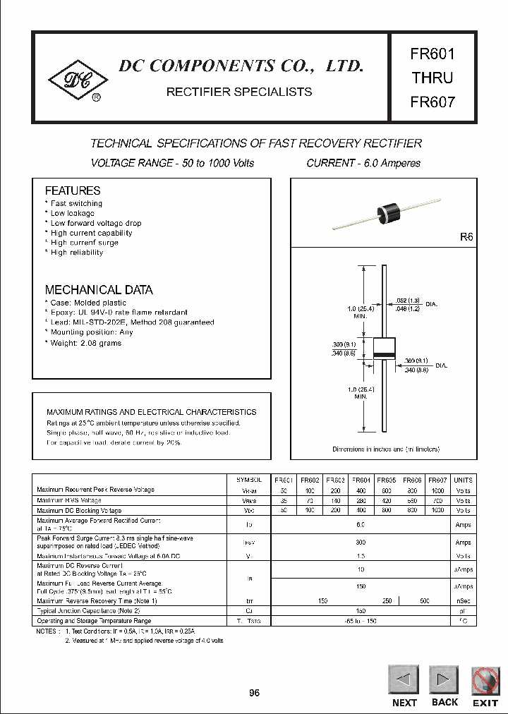 FR607_1242205.PDF Datasheet