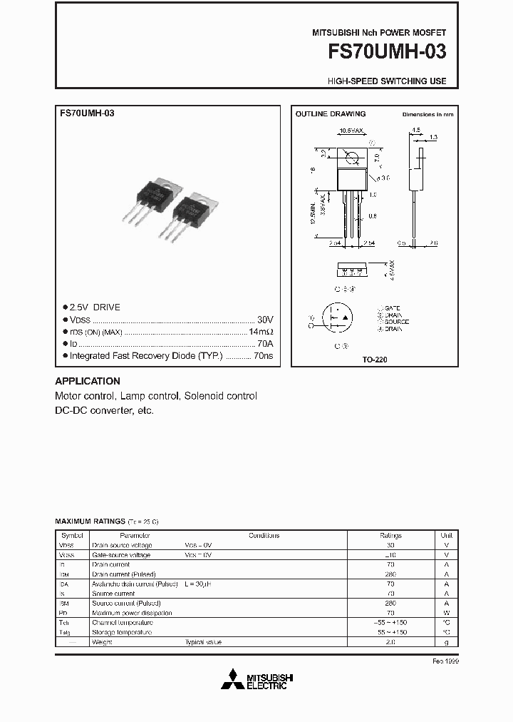 FS70UMH-03_1242722.PDF Datasheet