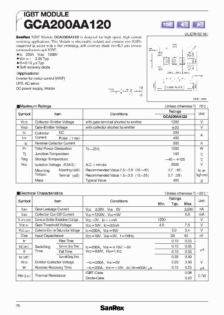 GCA200AA120_1043480.PDF Datasheet