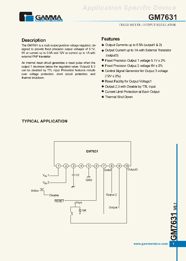 GM7631SIP10T_1245209.PDF Datasheet