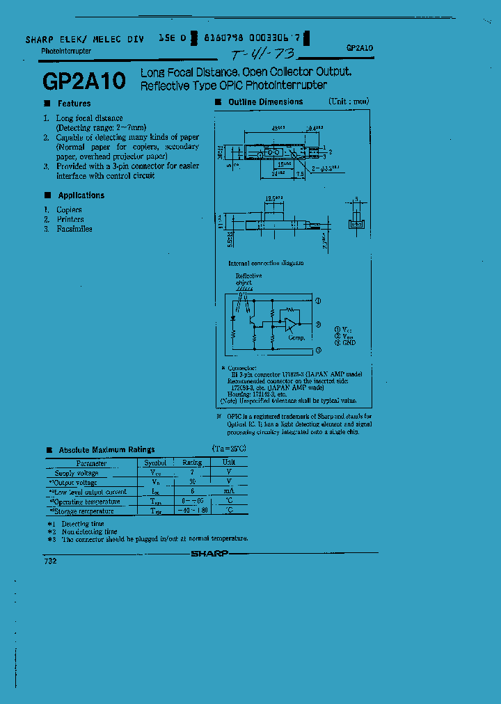GP2A10_1245593.PDF Datasheet