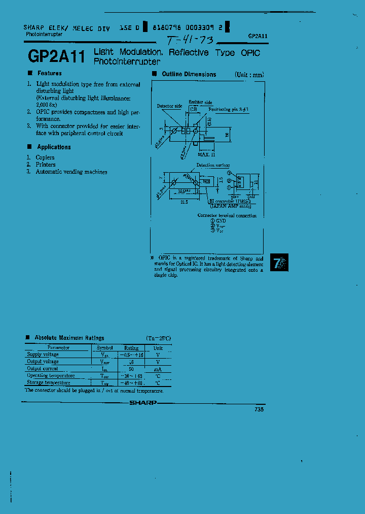 GP2A11_1245594.PDF Datasheet
