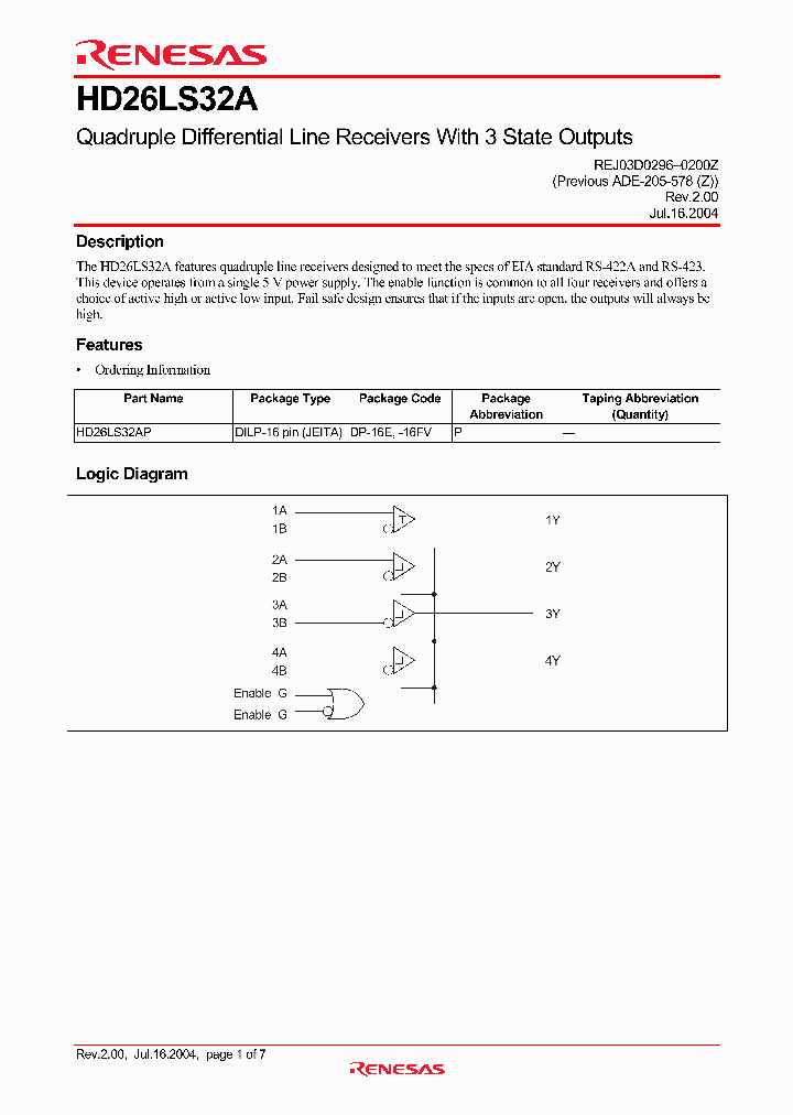 HD26LS32AP_723205.PDF Datasheet