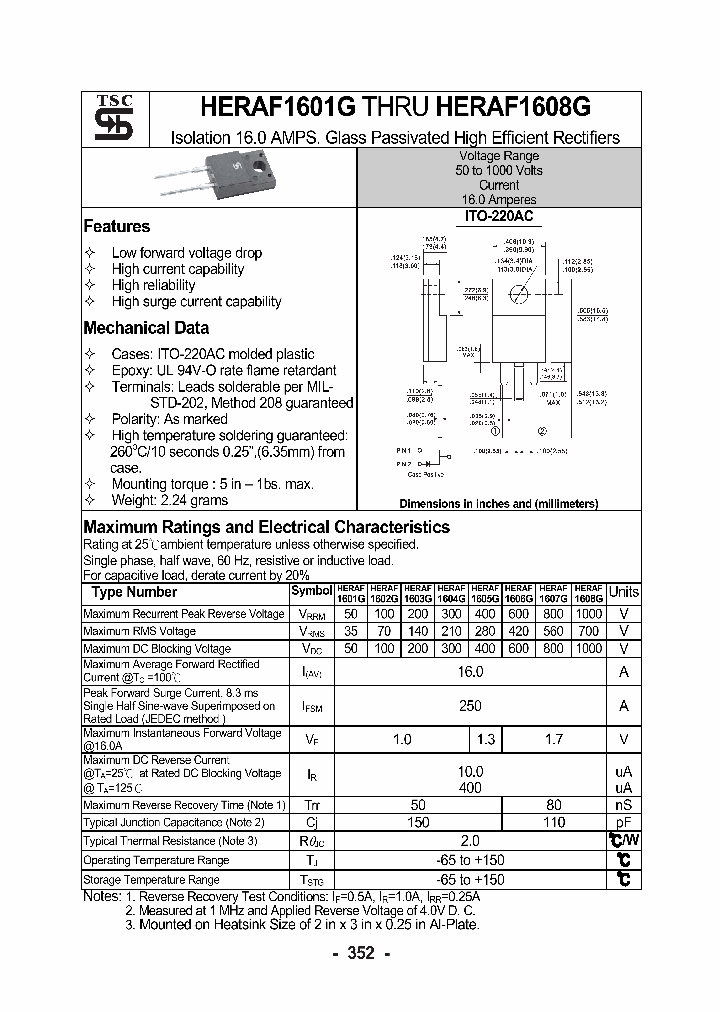 HERAF1608G_1249035.PDF Datasheet