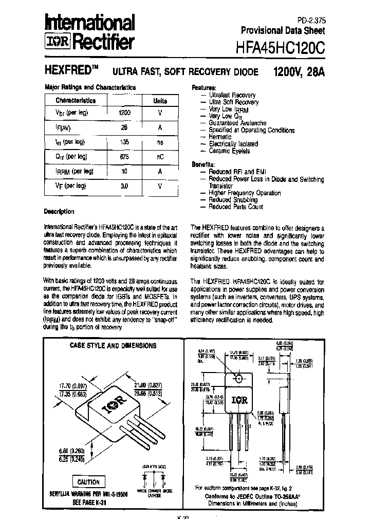 HFA45HC120C_1249274.PDF Datasheet