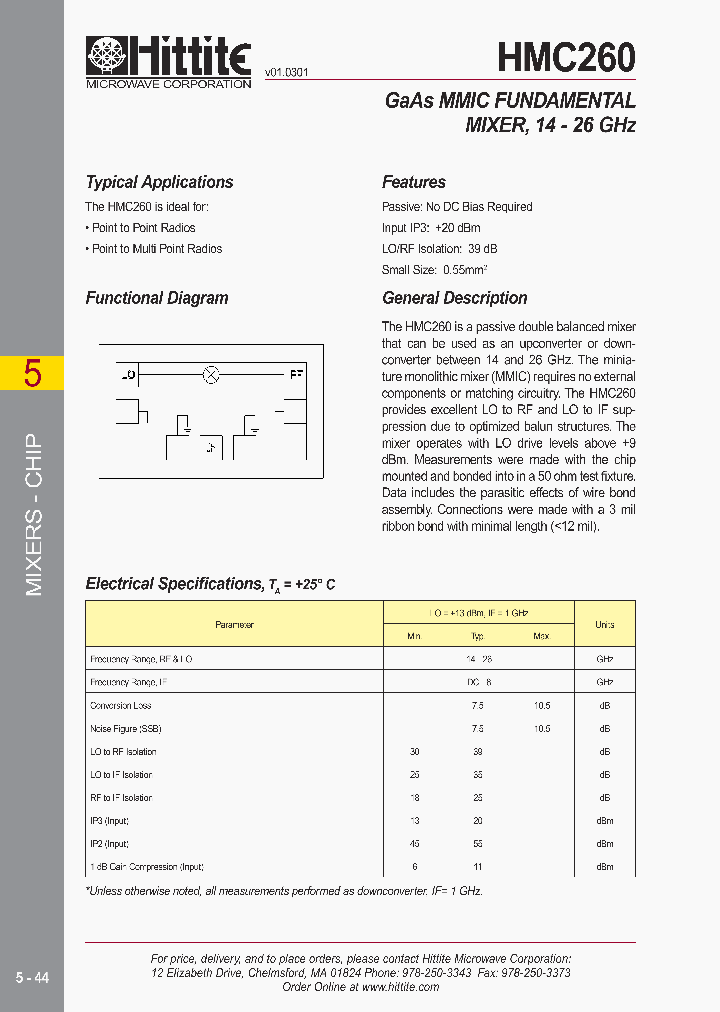 HMC260_898803.PDF Datasheet