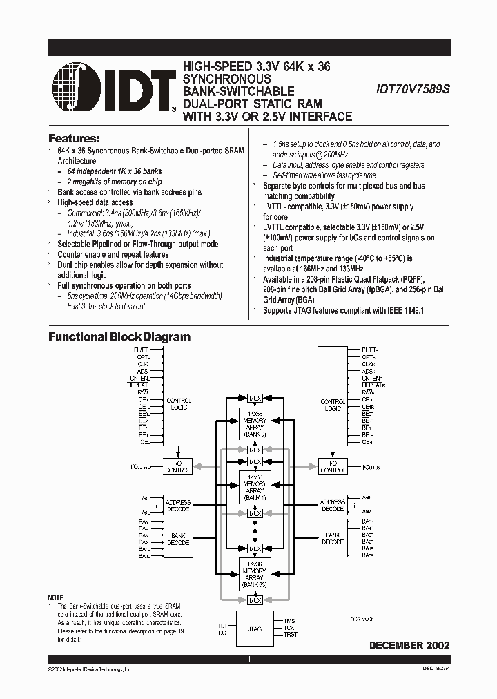 IDT70V7589S_1253780.PDF Datasheet