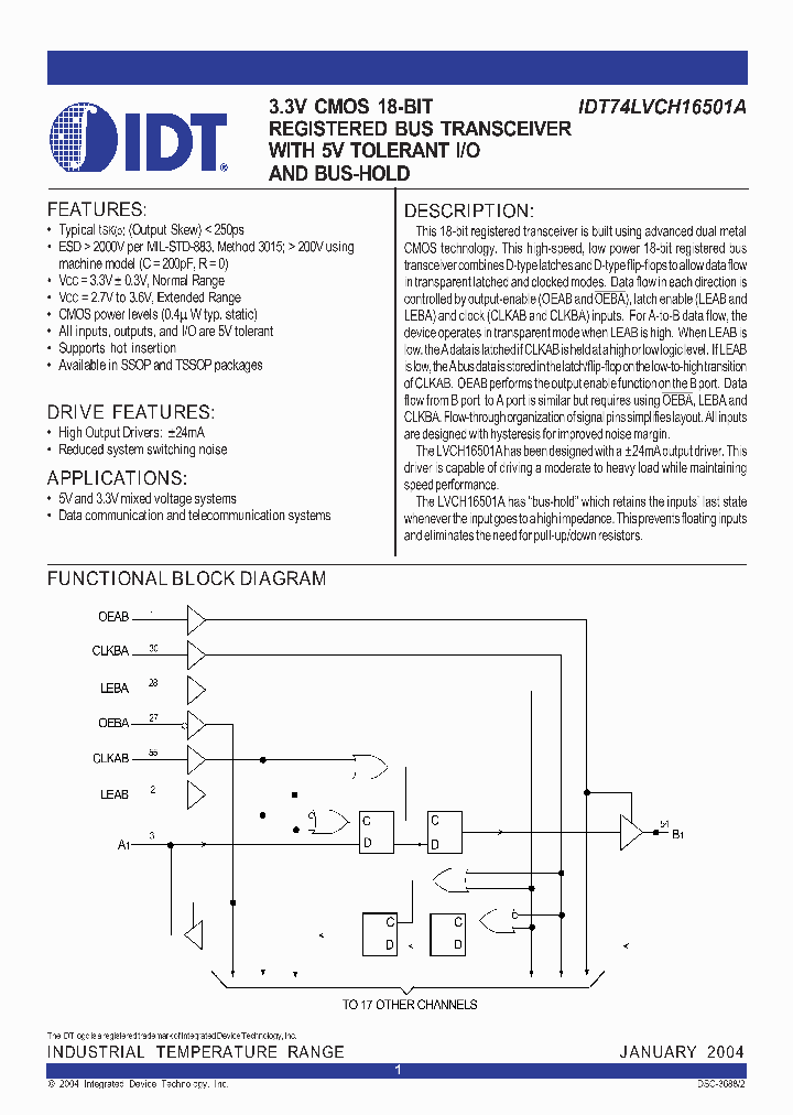 IDT74LVCH16501APA_767061.PDF Datasheet