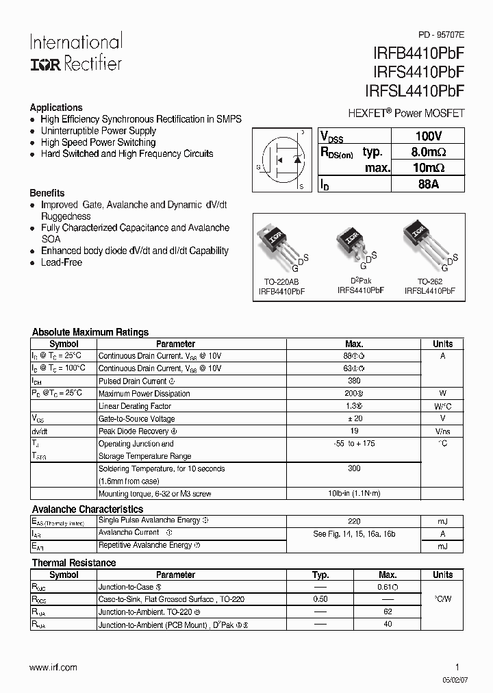 IRFS4410PBF_709398.PDF Datasheet