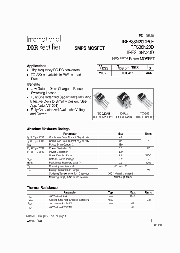 IRFB38N20DPBF_709452.PDF Datasheet