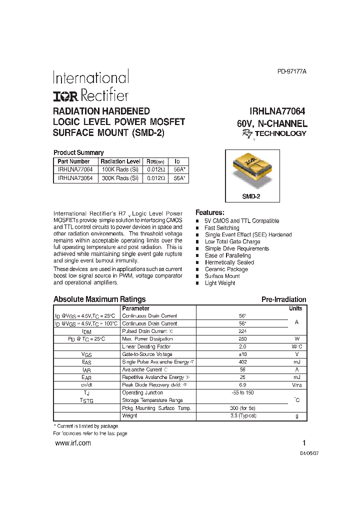 IRHLNA77064_1256578.PDF Datasheet