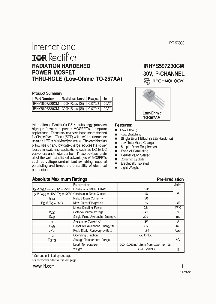 IRHYS597Z30CM_1256707.PDF Datasheet