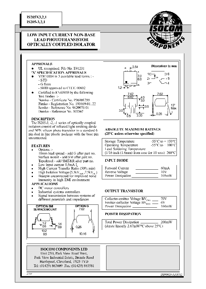 IS205X3_1257087.PDF Datasheet