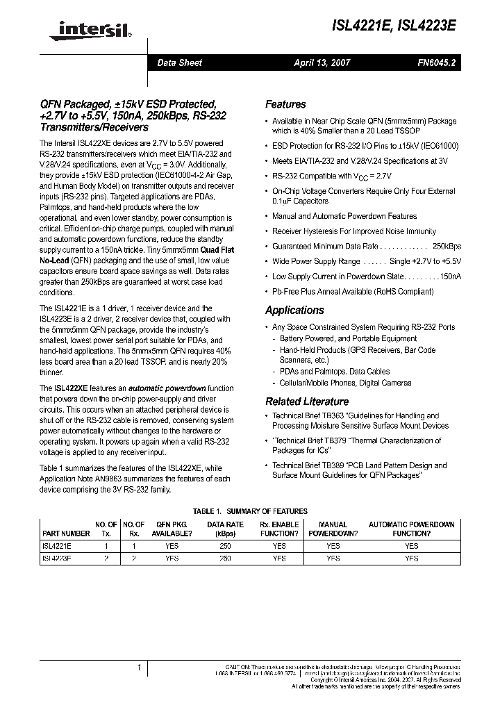 ISL4221E07_719729.PDF Datasheet