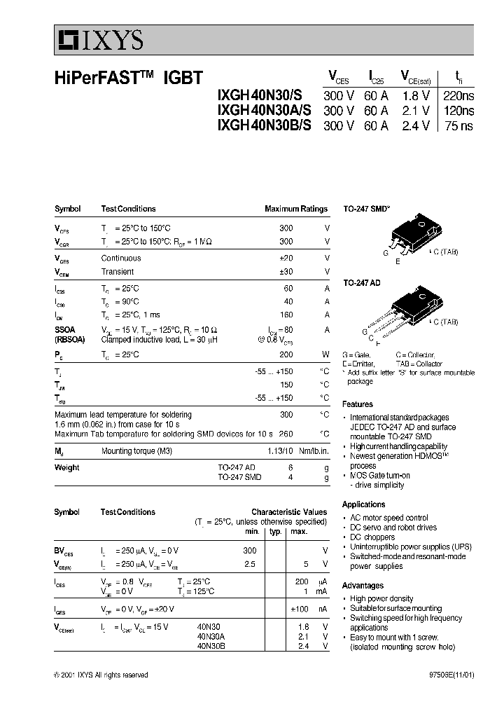 IXGH40N30AS_799347.PDF Datasheet