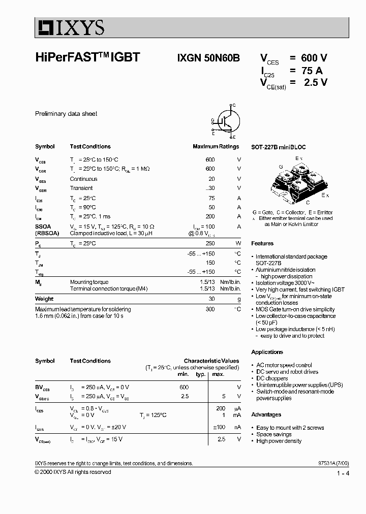 IXGN50N60B_1258151.PDF Datasheet