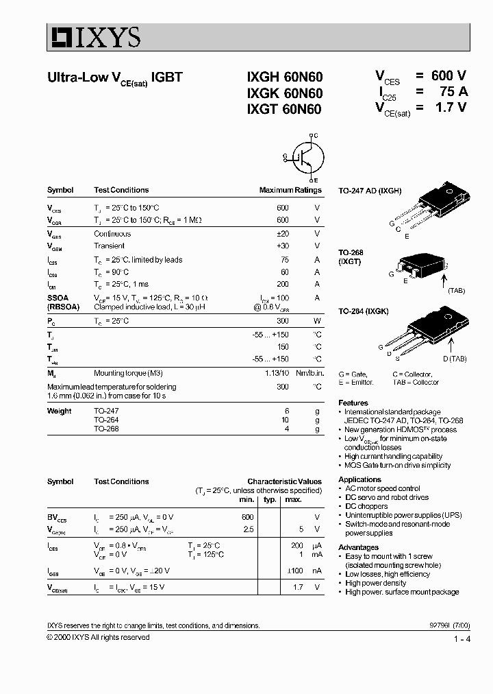 IXGT60N60_1258193.PDF Datasheet