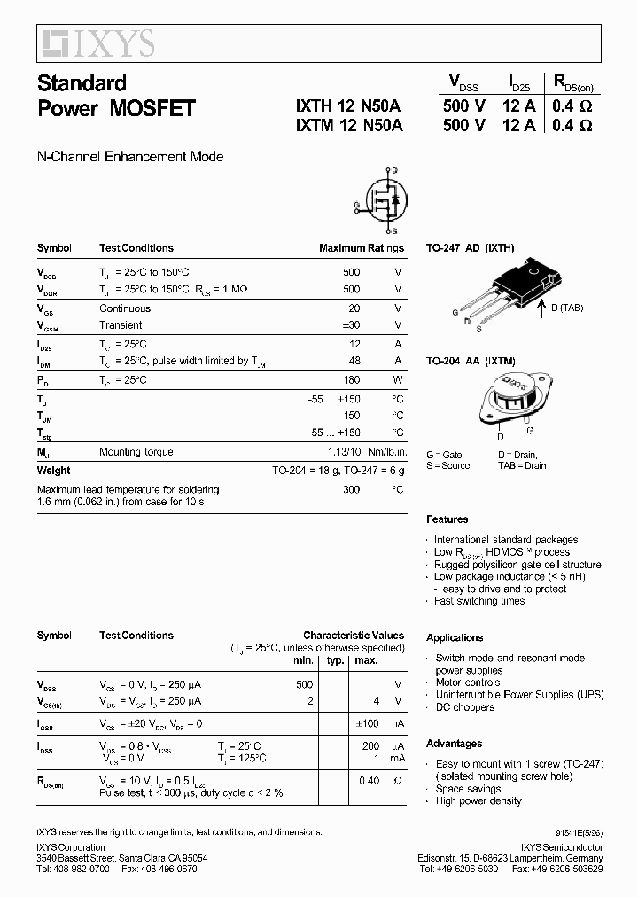 IXTM12N50A_1258265.PDF Datasheet