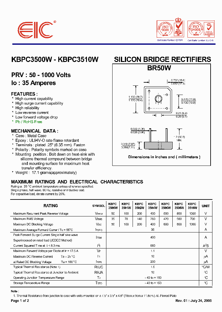 KBPC3510W_1259942.PDF Datasheet