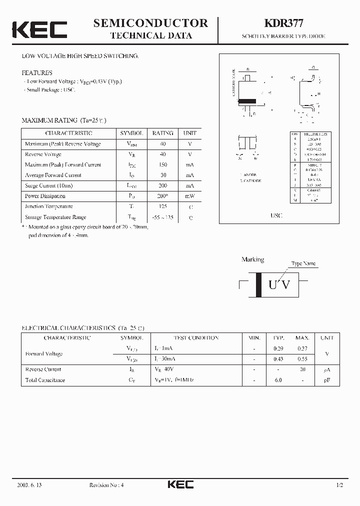 KDR377_1260130.PDF Datasheet