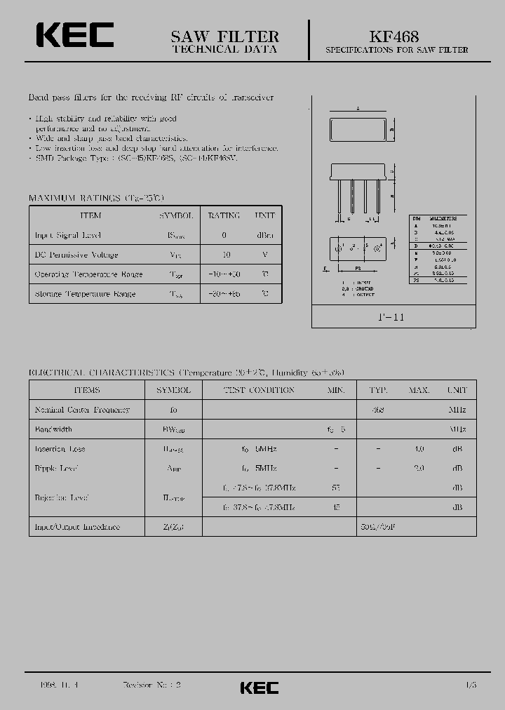 KF468_1260270.PDF Datasheet