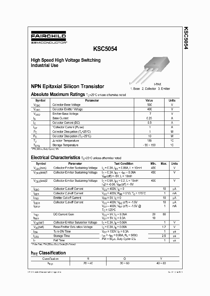 KSC5054_1261248.PDF Datasheet