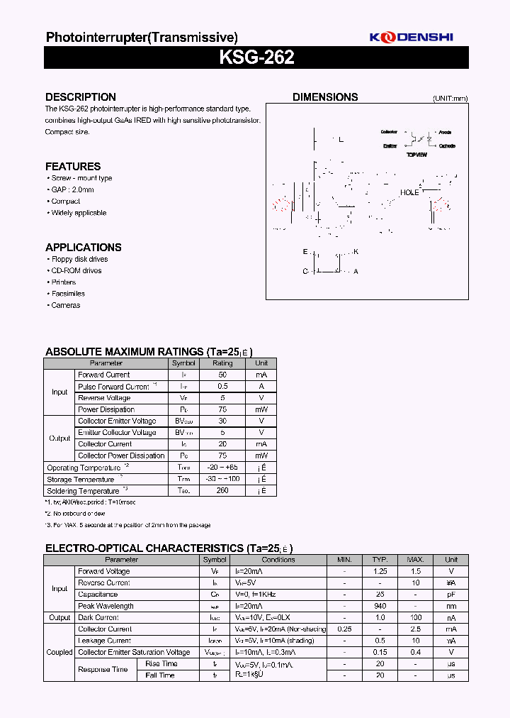 KSG-262_1261358.PDF Datasheet