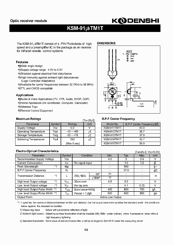KSM-914TM1T_1261417.PDF Datasheet
