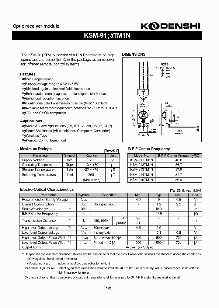 KSM-915TM1N_1261444.PDF Datasheet