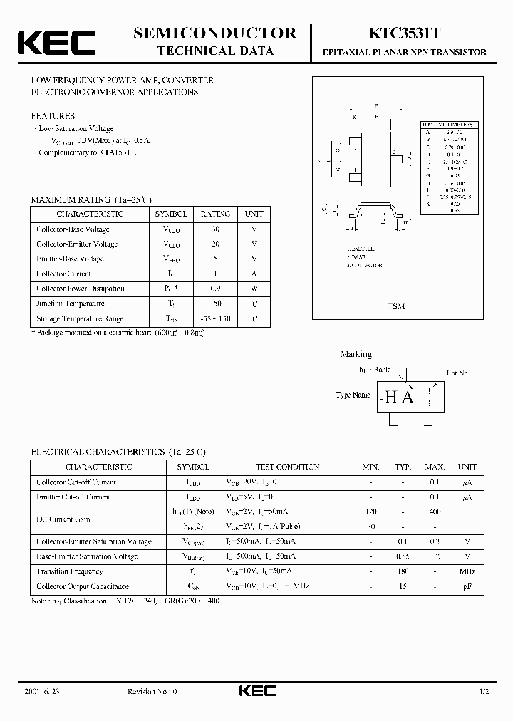 KTC3531T_1261703.PDF Datasheet
