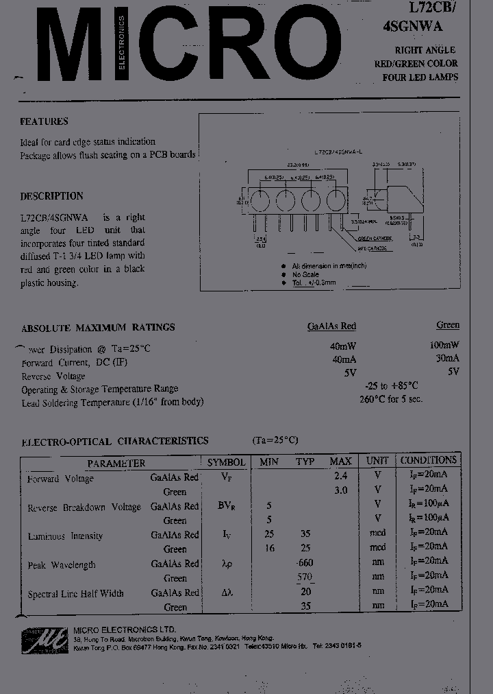 L72CB-4SGNWA_1262435.PDF Datasheet